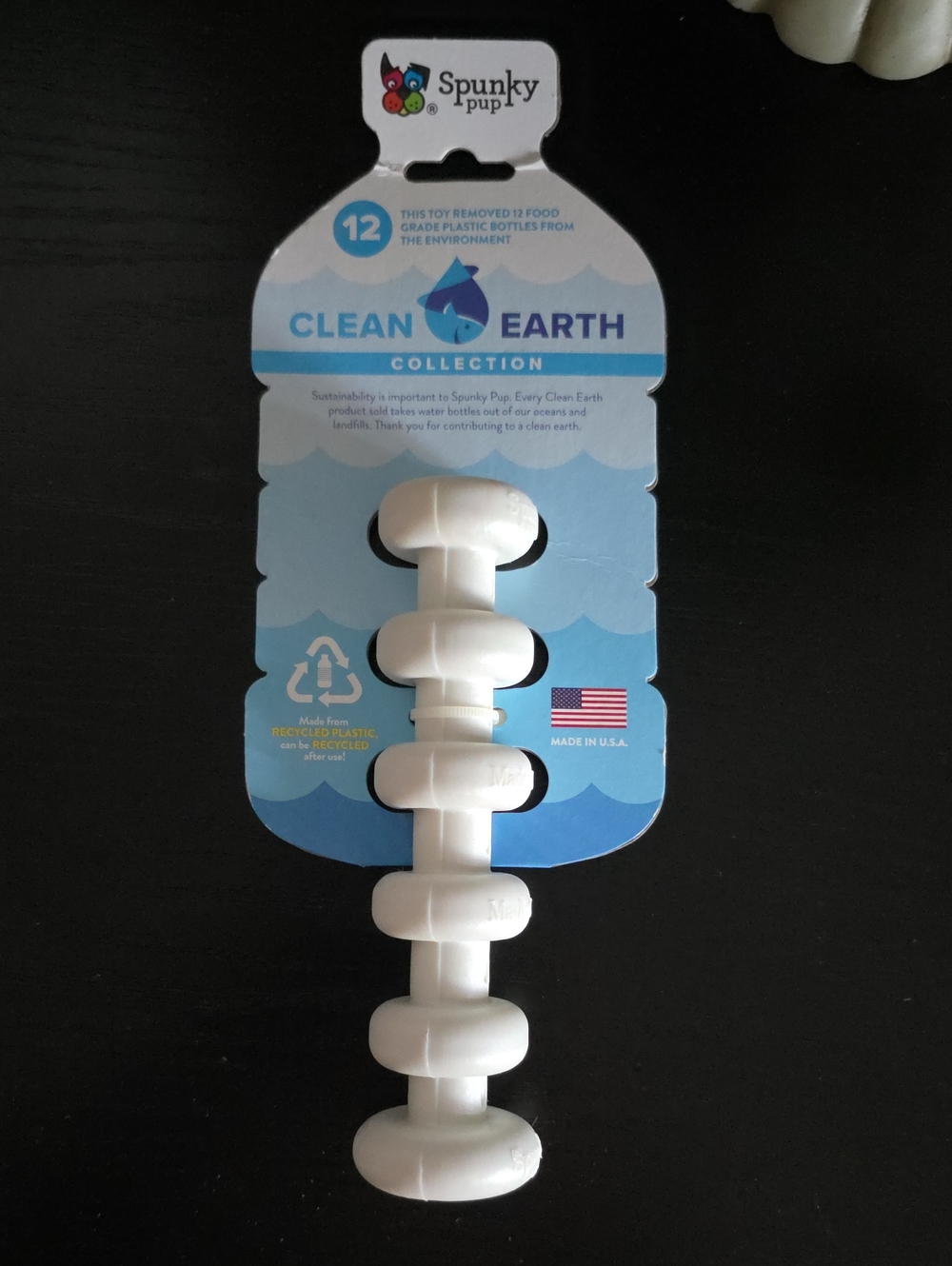 Clean Earth White Bath Toy - Eco-Friendly Kids Bath Accessory